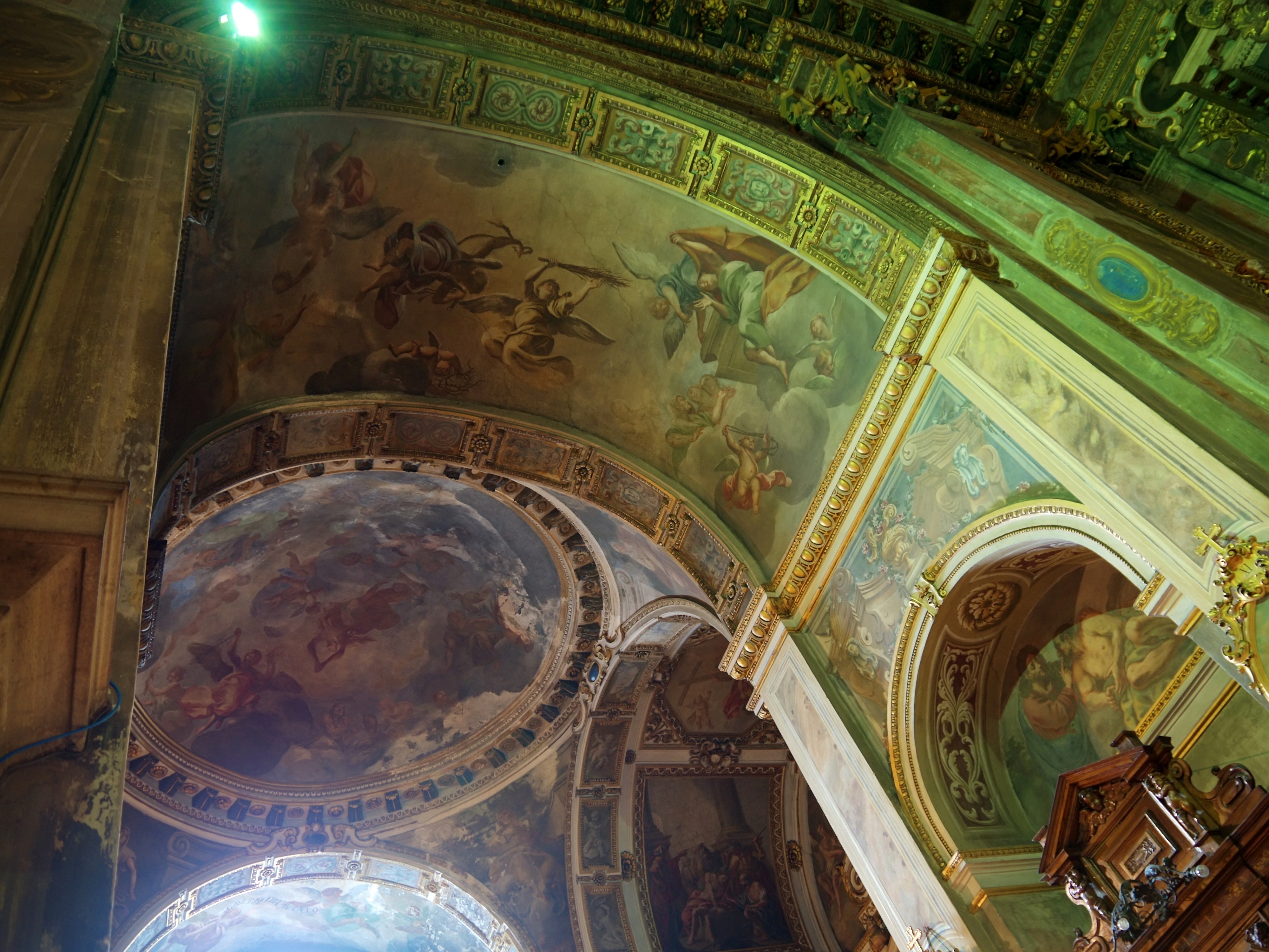 Milan (Italy) - Frescos and decorations in the church of Sant Alessandro in Zebedia